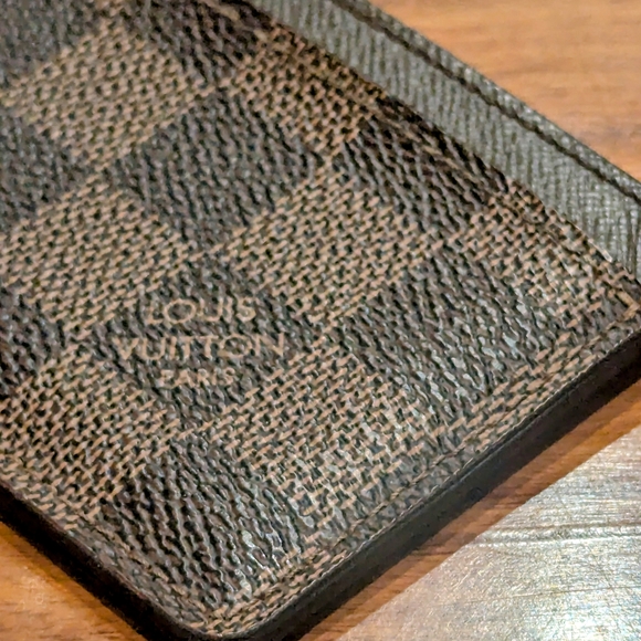 Louis Vuitton Brown Key and Card Holder with Distinctive Pattern